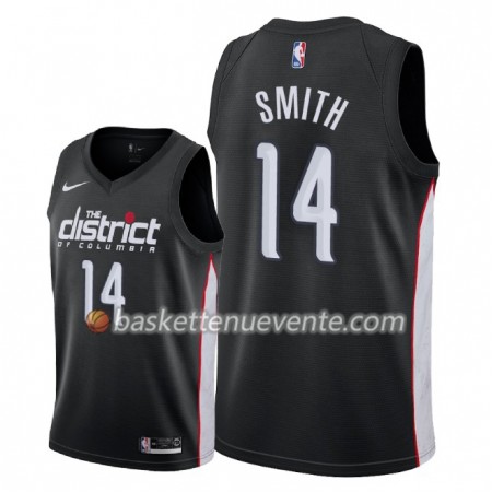 Maillot Basket Washington Wizards Jason Smith 14 2018-19 Nike City Edition Noir Swingman - Homme